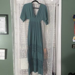 Teal Maxi Dress Size M